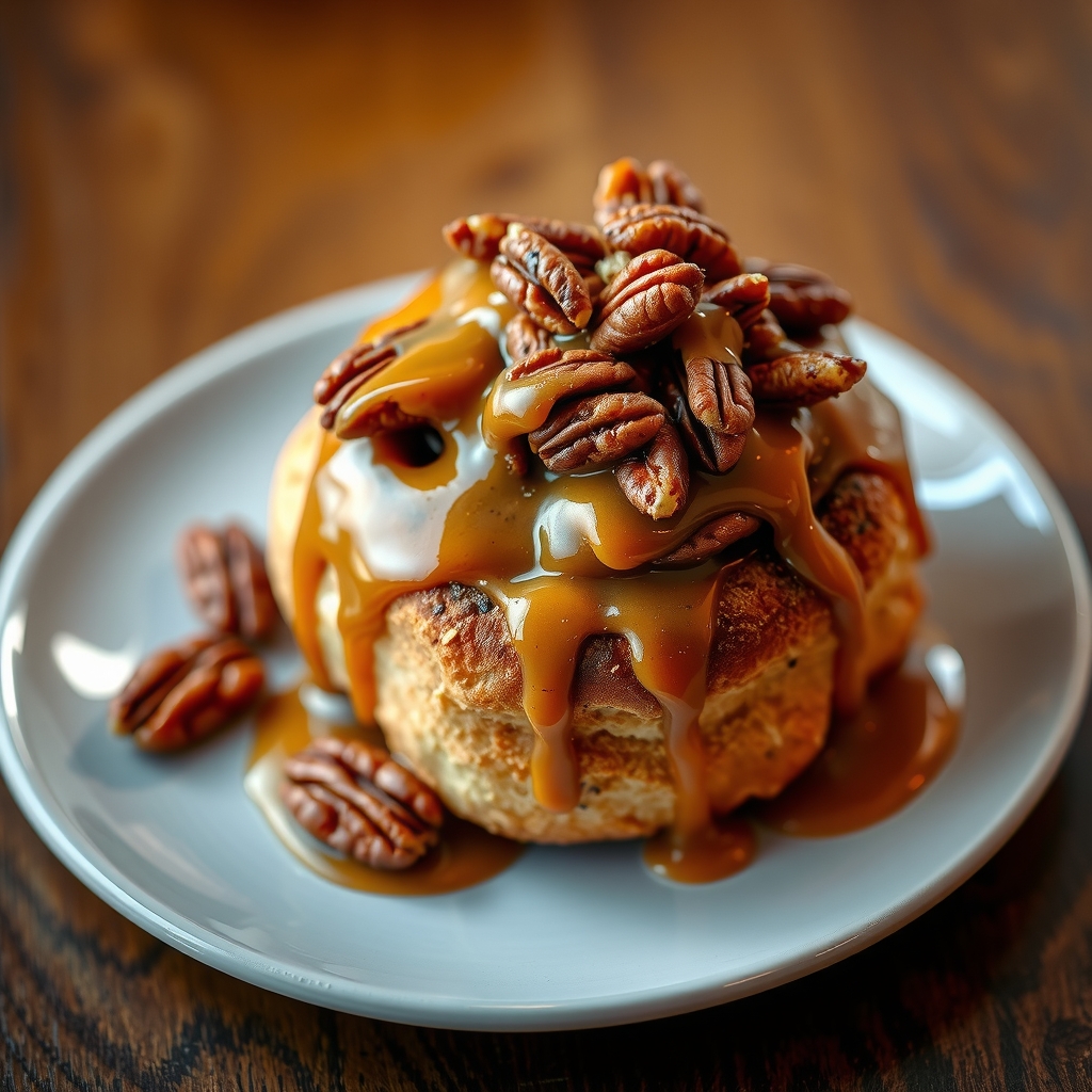 Caramel Pecan Drizzle Roll